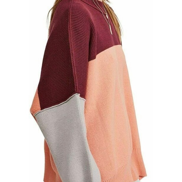 💋Free People Color block Sweater - Picture 2 of 3